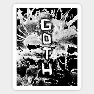 Tie Dye Ink Grunge Goth Sticker